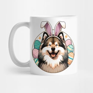 Keeshond Wears Bunny Ears for Easter Joy Mug